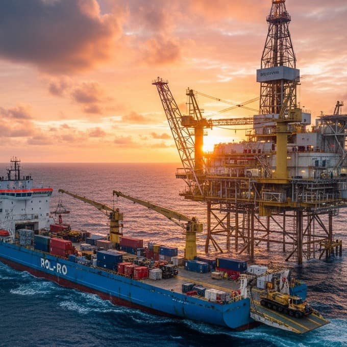Vessel at sea